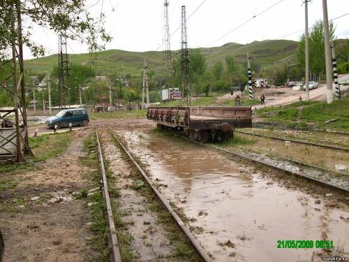 Сулюкта.Товарная после очередного селя